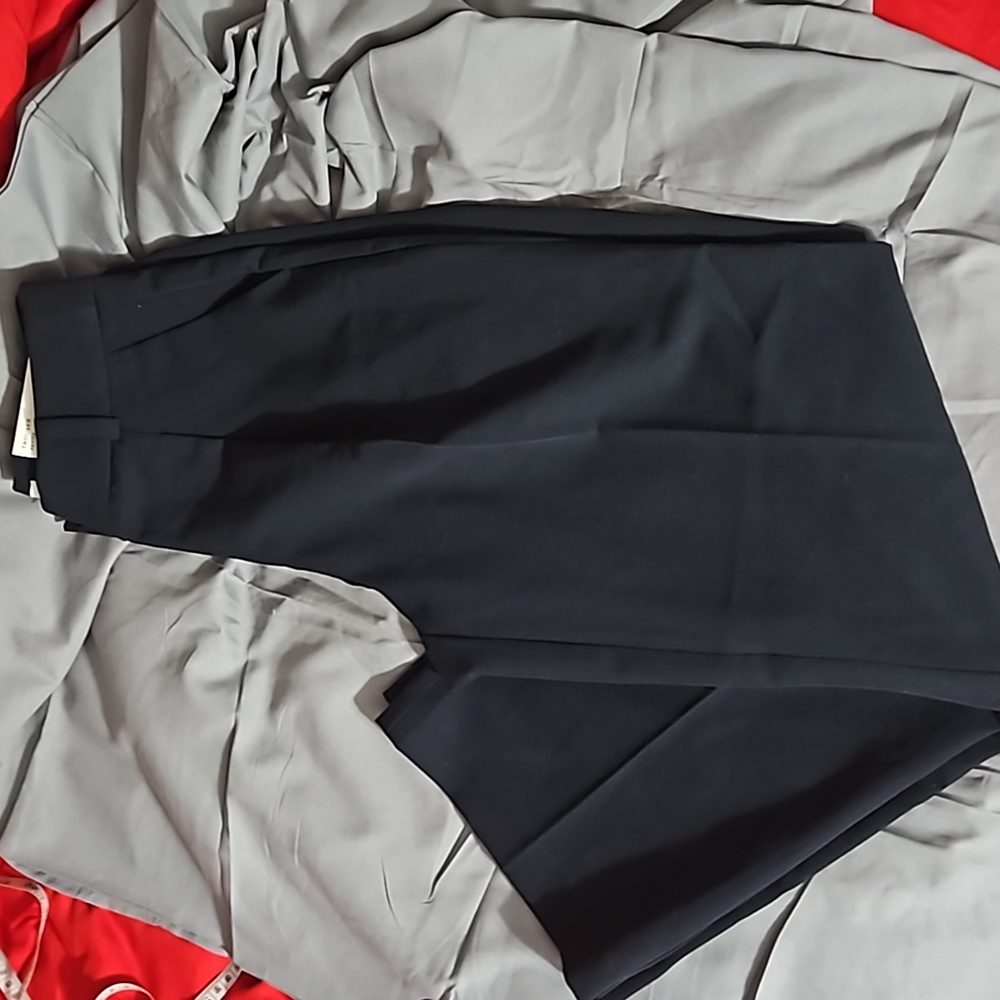 Loft petite size 00 high rise trouser dress pants navy